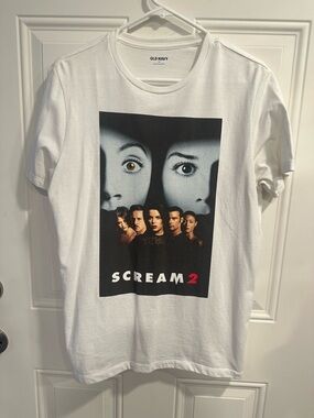 Officially licensed Old Navy Scream 2 White Unisex Tee medium Miramax ghostface